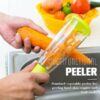 Smart Multifunctional Vegetable/Fruit Peeler for Kitchen with Containers