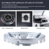 ENERGY SAVING - Gas Stove Cover Disk Windshield Bracket - Image 3