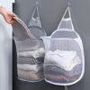 Folding Mesh Laundry Hamper Collapsible Laundry Basket Bag - Image 2