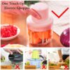 Portable Cordless Electric Mini Garlic Chopper (250 ML) - Image 3