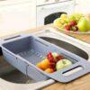 Kitchen Colander Fruit Vegetable Washing Basket Foldable Strainer