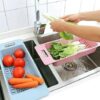 Kitchen Colander Fruit Vegetable Washing Basket Foldable Strainer - Image 2