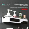 Wall Mounted Plastic Shampoo Shower Holder Containers and Supplements - Image 2